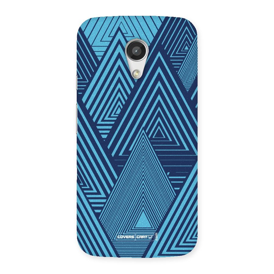 Geometric Blue Print Back Case for Moto G 2nd Gen