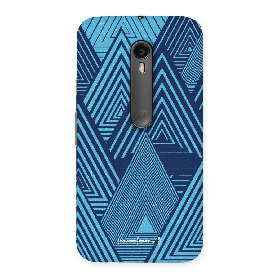 Geometric Blue Print Back Case for Moto G Turbo