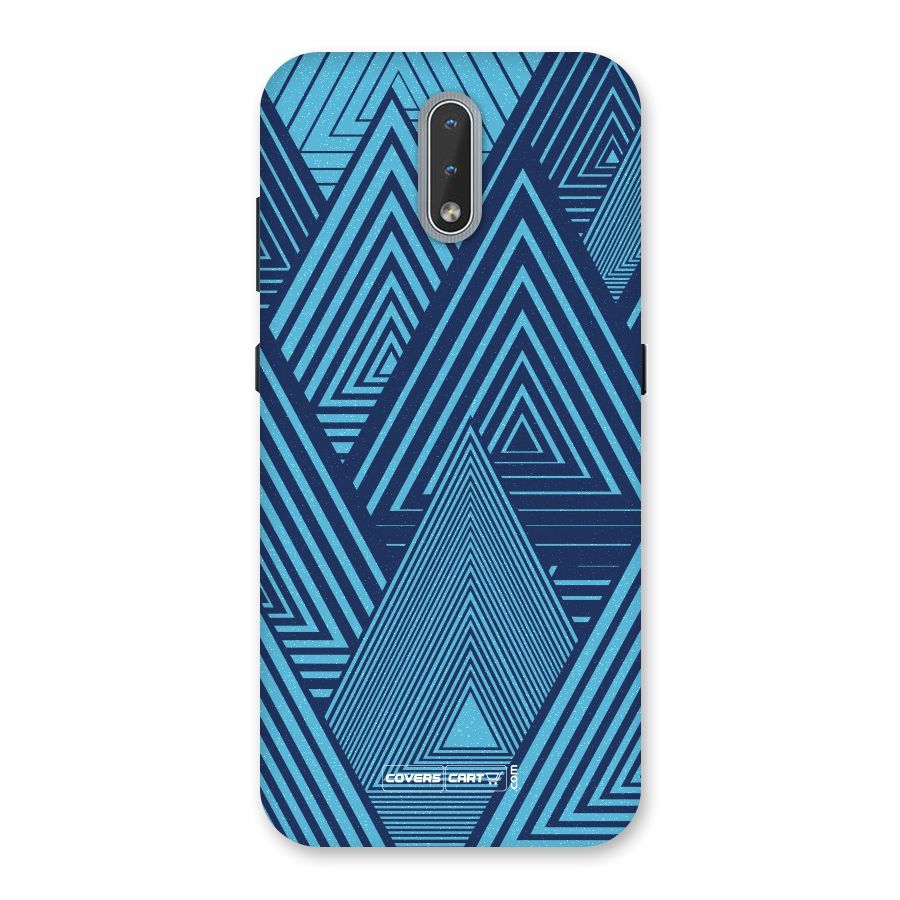 Geometric Blue Print Back Case for Nokia 2.3