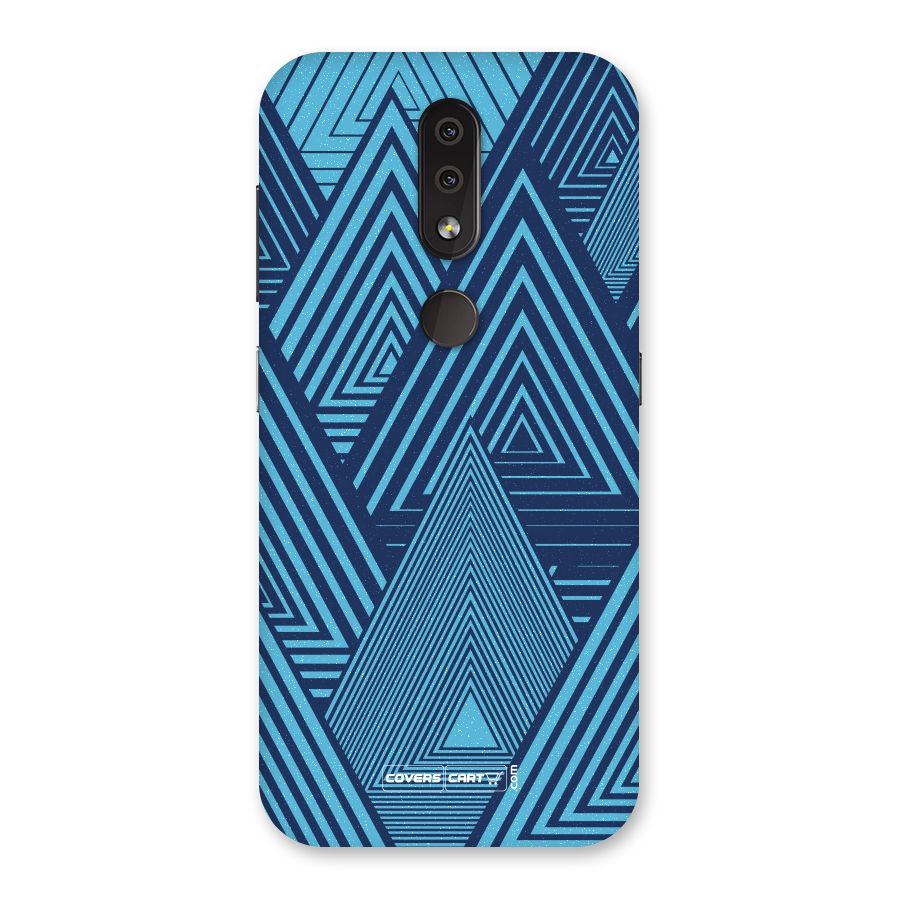 Geometric Blue Print Back Case for Nokia 4.2