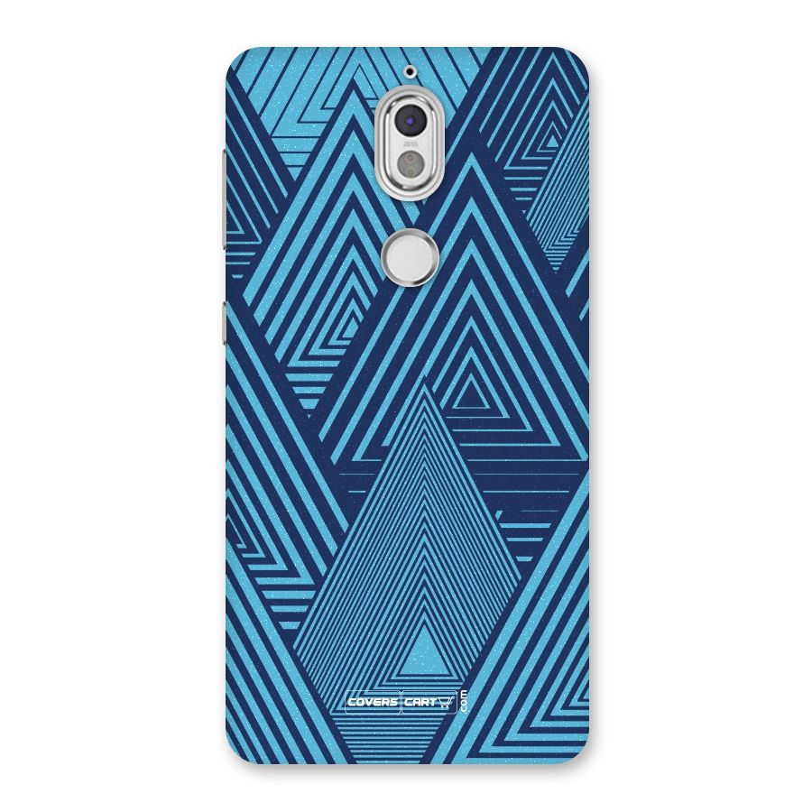 Geometric Blue Print Back Case for Nokia 7