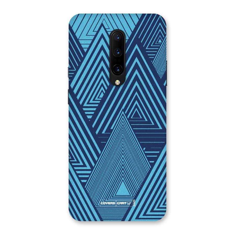 Geometric Blue Print Back Case for OnePlus 7 Pro