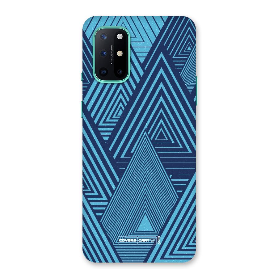 Geometric Blue Print Back Case for OnePlus 8T