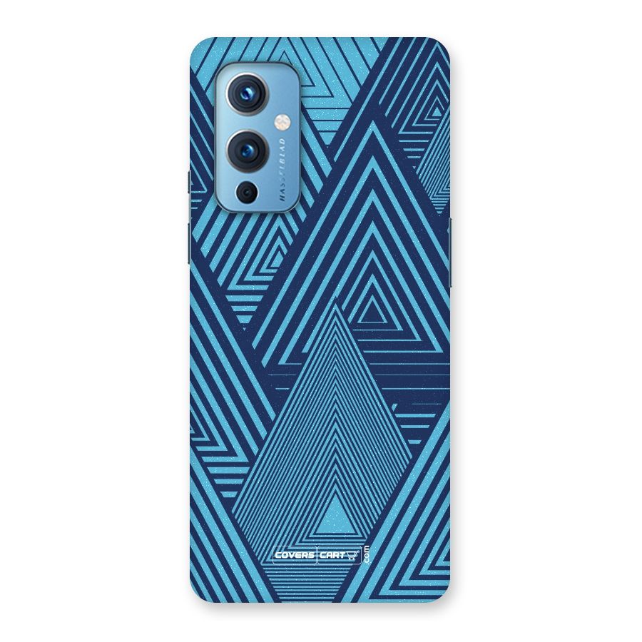 Geometric Blue Print Back Case for OnePlus 9