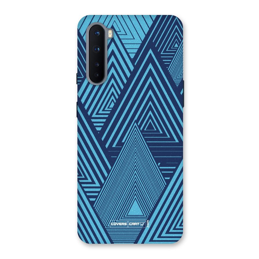 Geometric Blue Print Back Case for OnePlus Nord