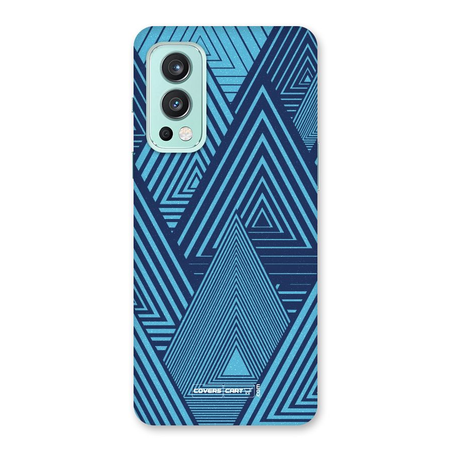 Geometric Blue Print Back Case for OnePlus Nord 2 5G