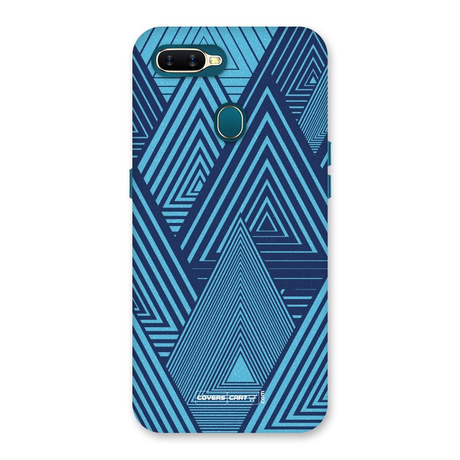 Geometric Blue Print Back Case for Oppo A11k