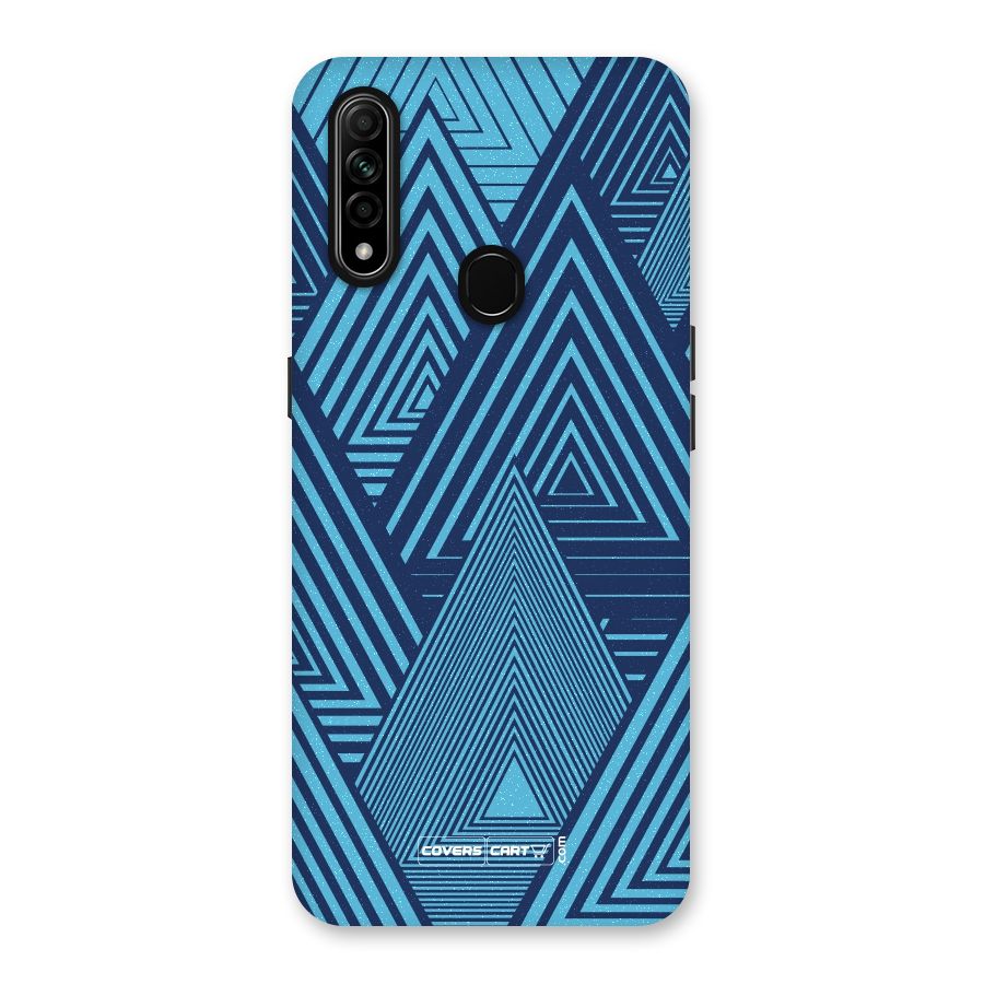 Geometric Blue Print Back Case for Oppo A31