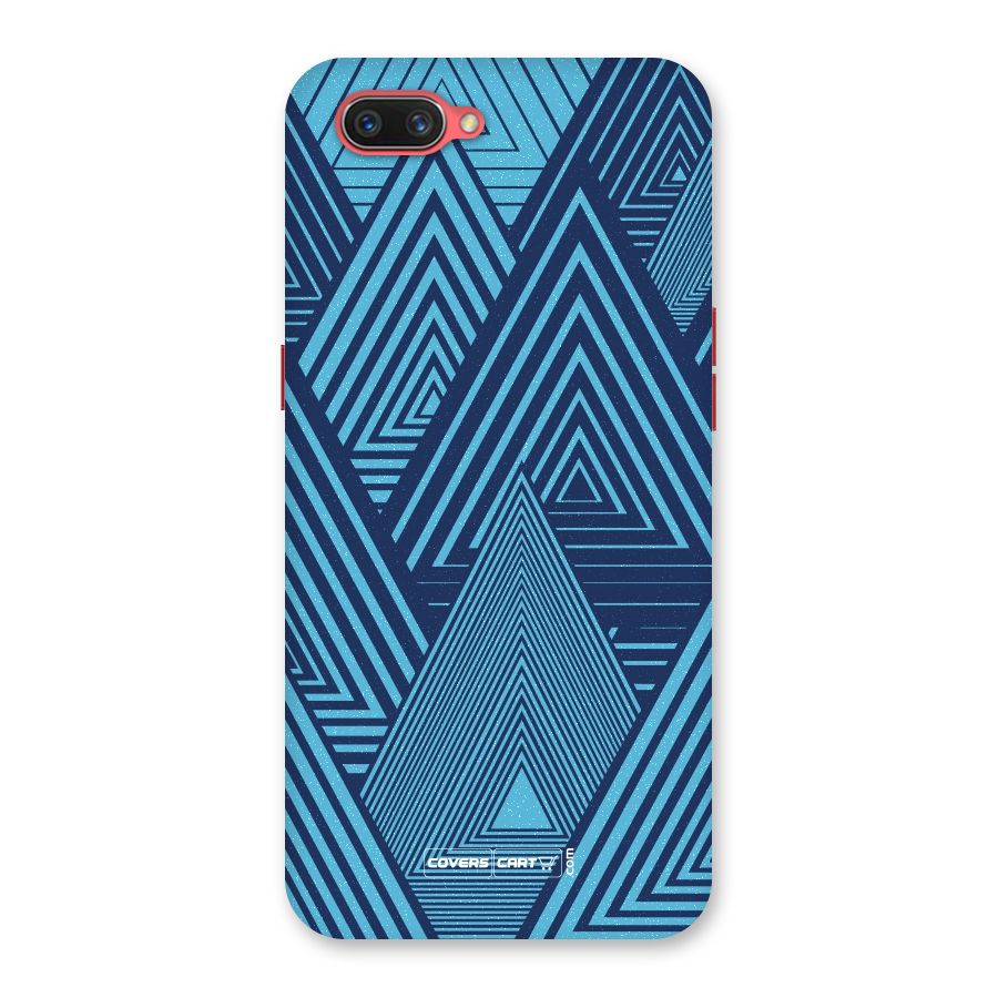 Geometric Blue Print Back Case for Oppo A3s