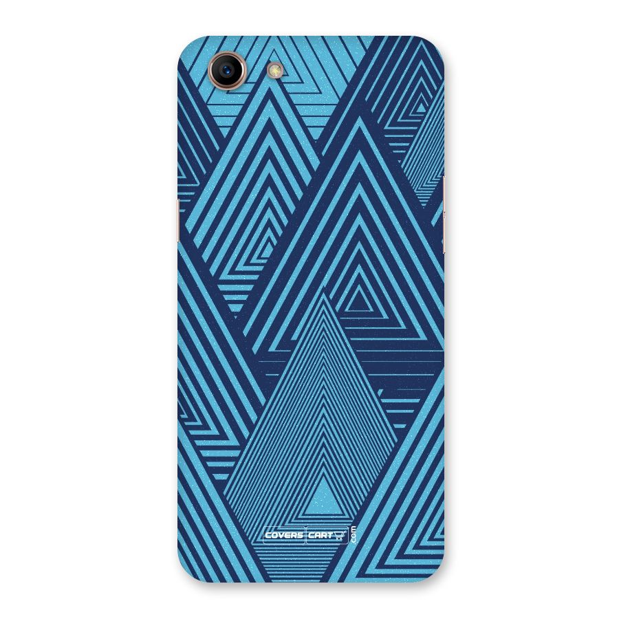 Geometric Blue Print Back Case for Oppo A83 (2018)