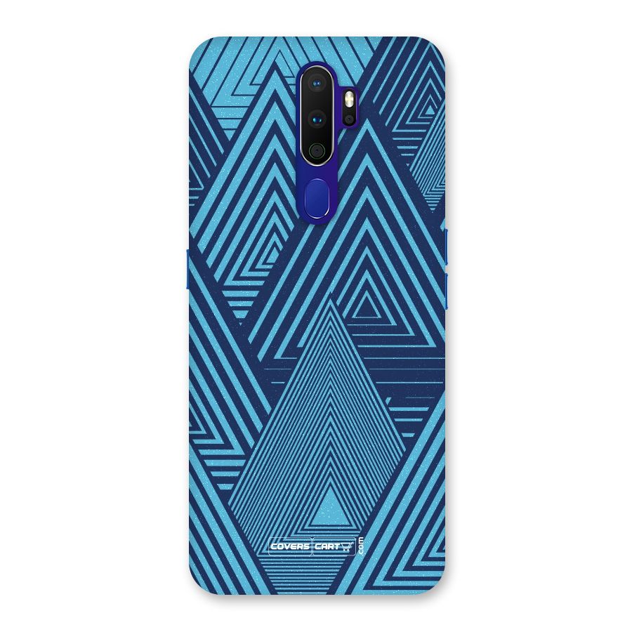 Geometric Blue Print Back Case for Oppo A9 (2020)