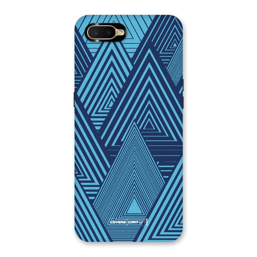 Geometric Blue Print Back Case for Oppo K1