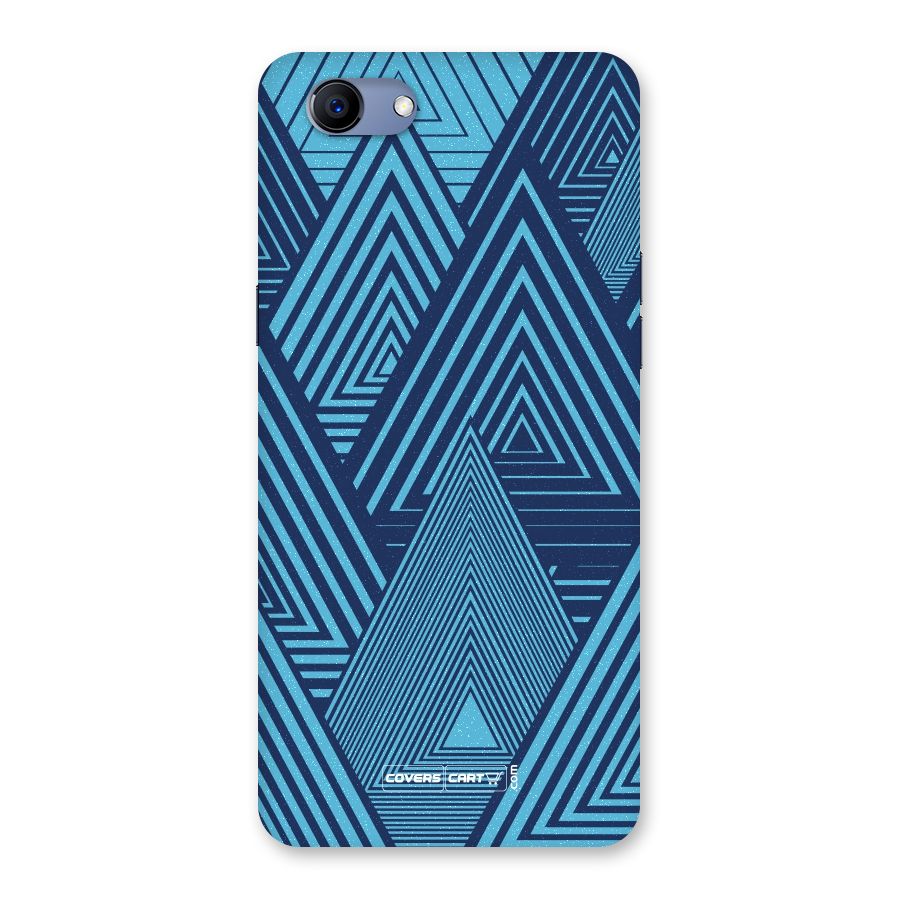 Geometric Blue Print Back Case for Oppo Realme 1