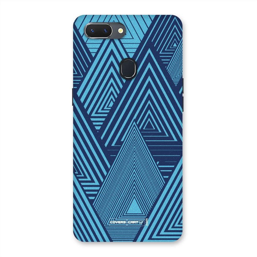 Geometric Blue Print Back Case for Oppo Realme 2
