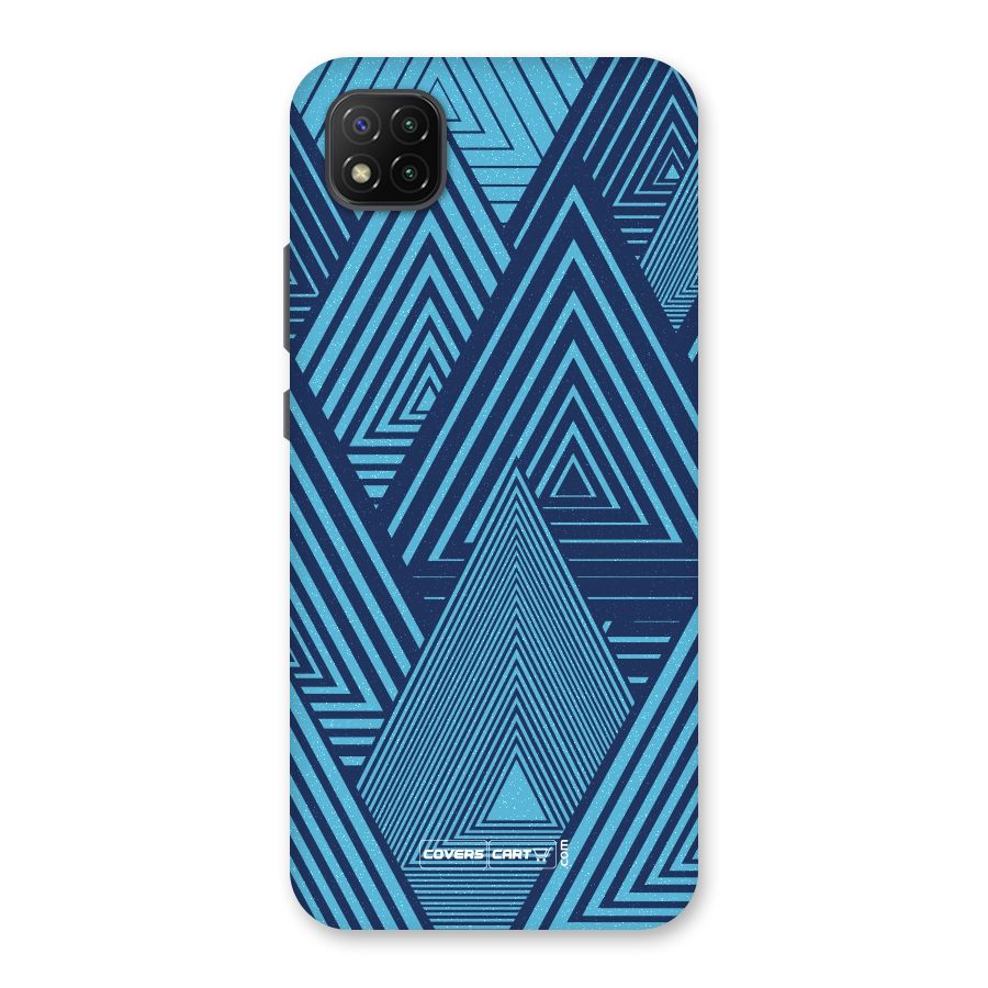 Geometric Blue Print Back Case for Poco C3