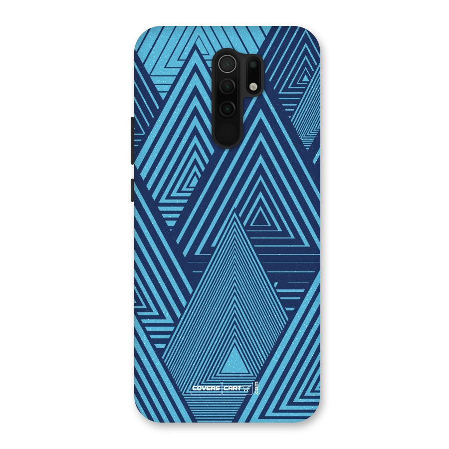 Geometric Blue Print Back Case for Poco M2
