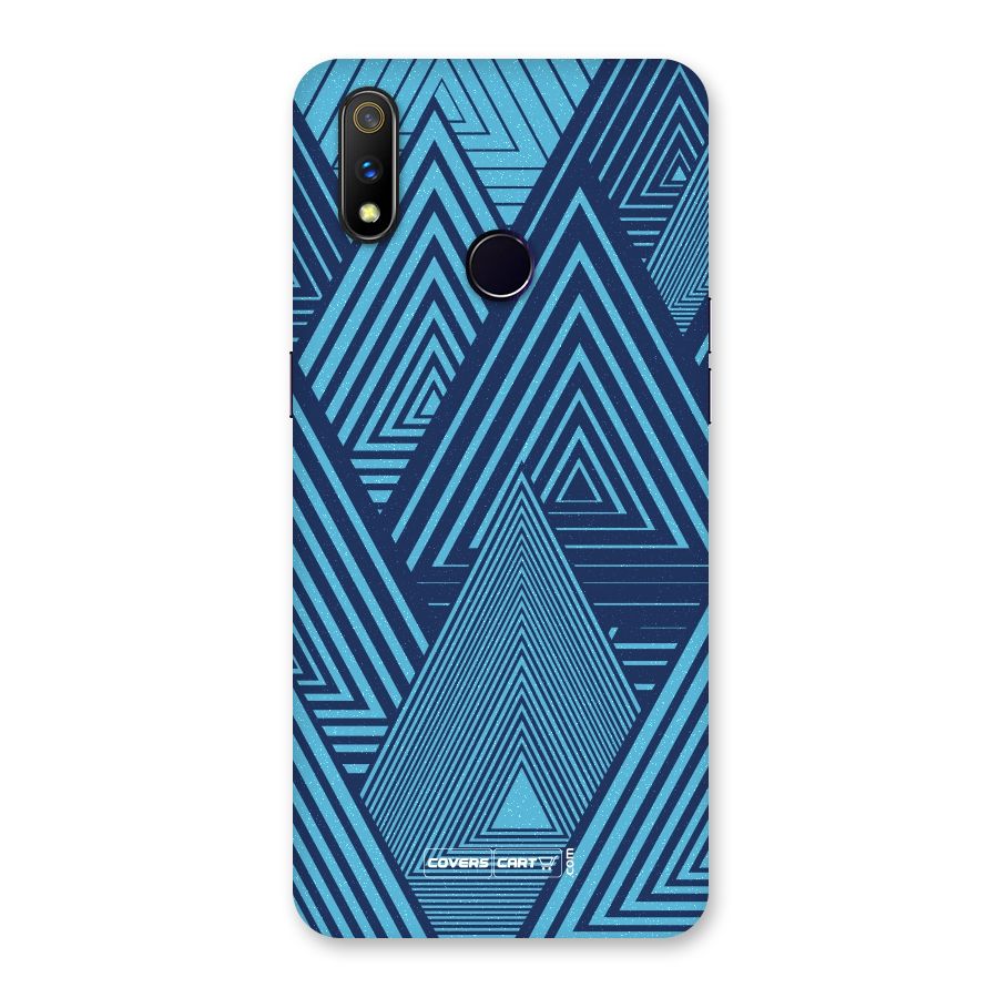 Geometric Blue Print Back Case for Realme 3 Pro
