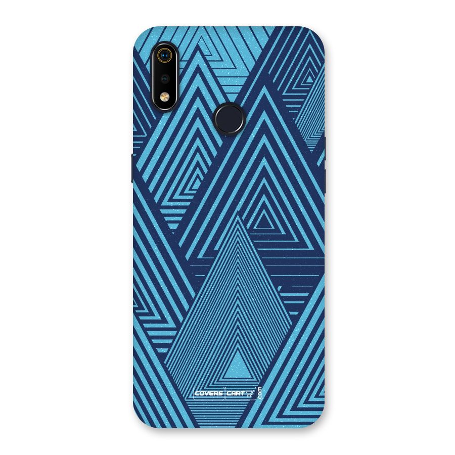 Geometric Blue Print Back Case for Realme 3i