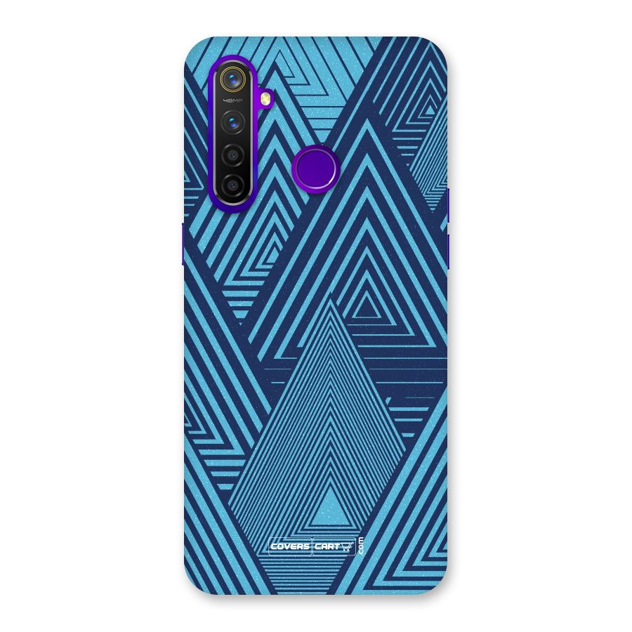 Geometric Blue Print Back Case for Realme 5 Pro