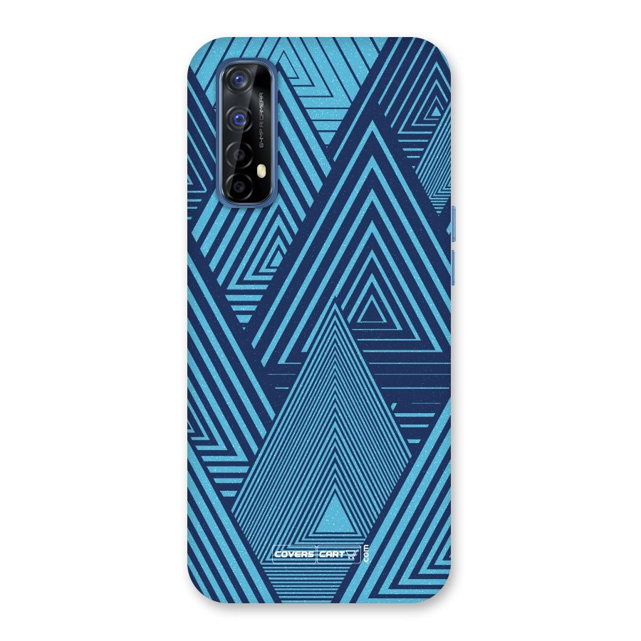 Geometric Blue Print Back Case for Realme 7