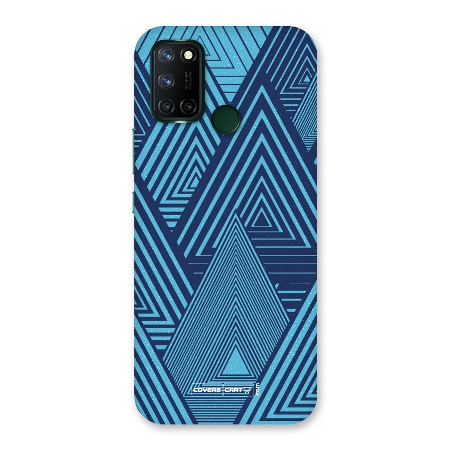 Geometric Blue Print Back Case for Realme 7i