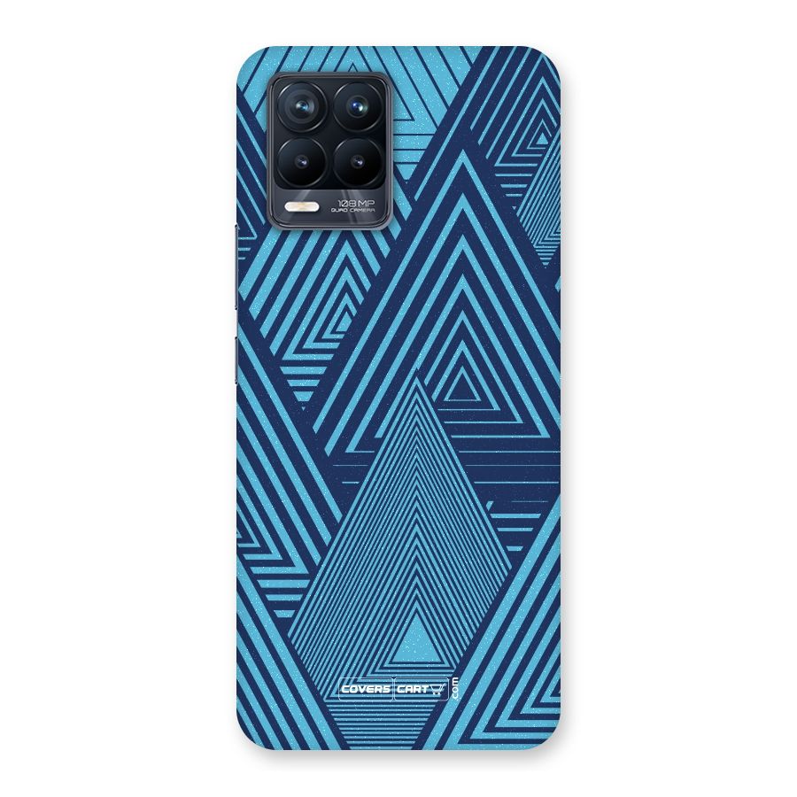 Geometric Blue Print Back Case for Realme 8 Pro
