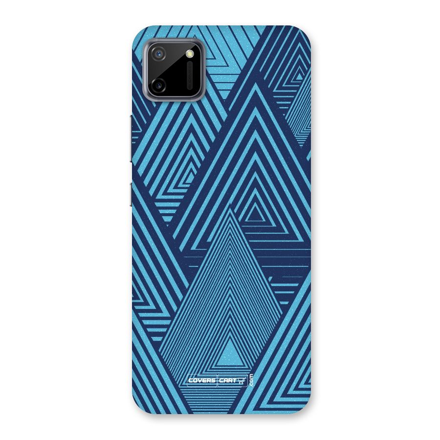 Geometric Blue Print Back Case for Realme C11
