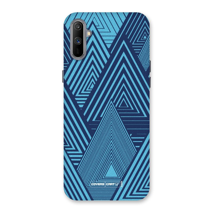 Geometric Blue Print Back Case for Realme C3