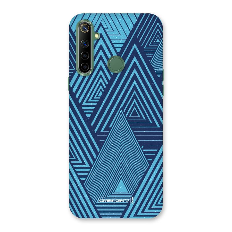 Geometric Blue Print Back Case for Realme Narzo 10