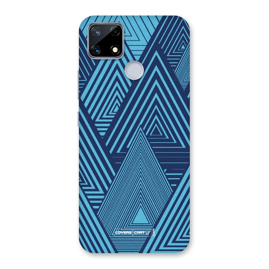 Geometric Blue Print Back Case for Realme Narzo 20