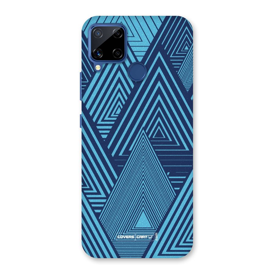 Geometric Blue Print Back Case for Realme Narzo 30A