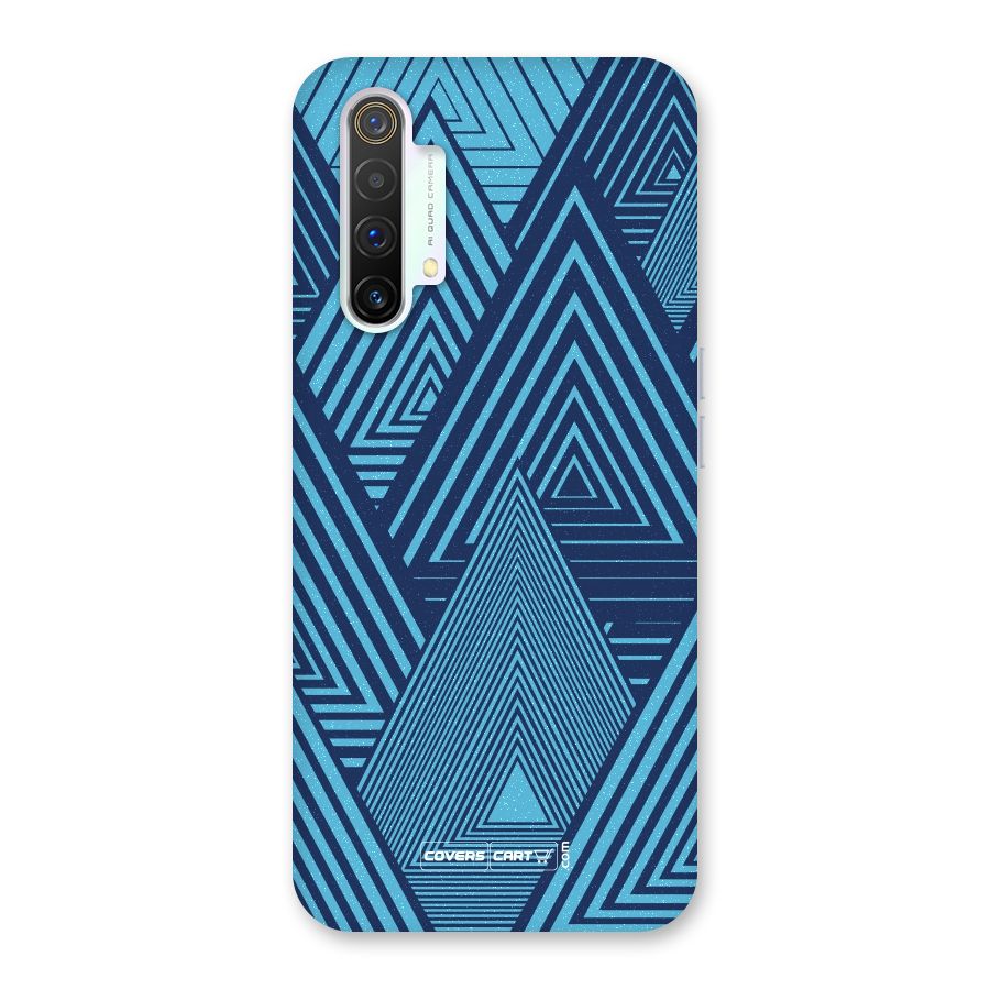 Geometric Blue Print Back Case for Realme X3 SuperZoom
