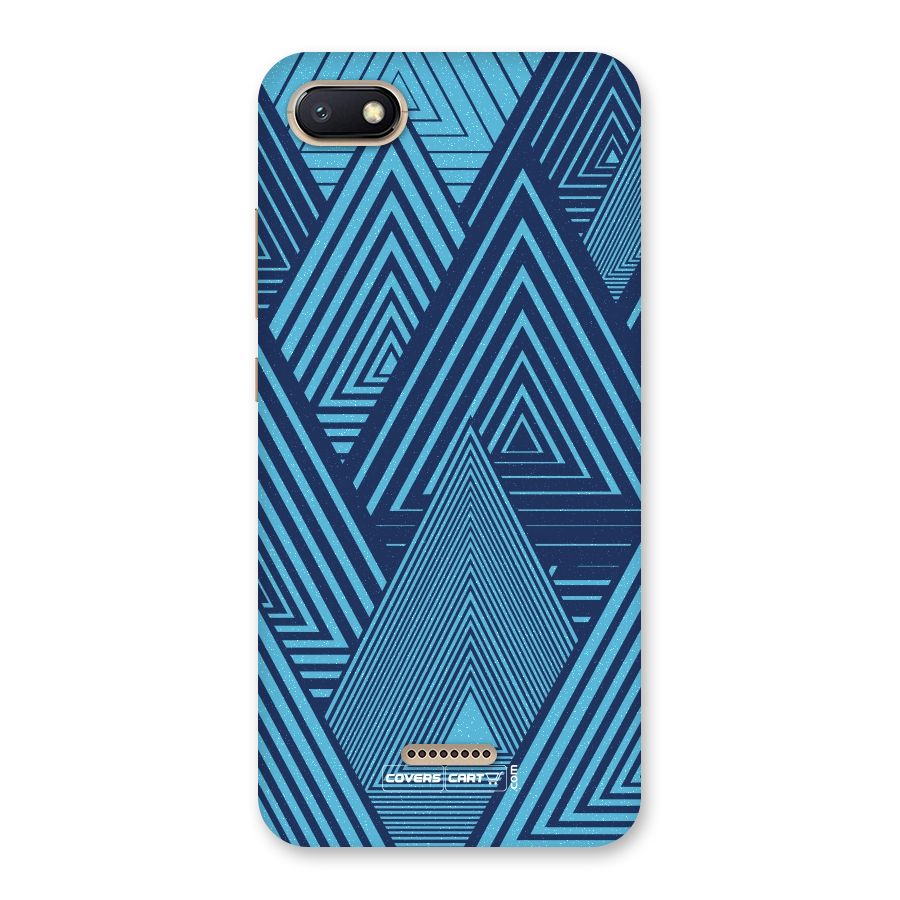 Geometric Blue Print Back Case for Redmi 6A