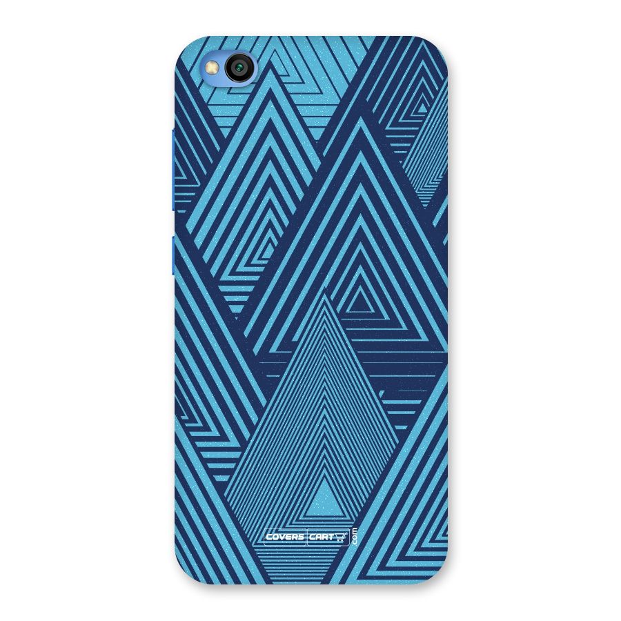 Geometric Blue Print Back Case for Redmi Go