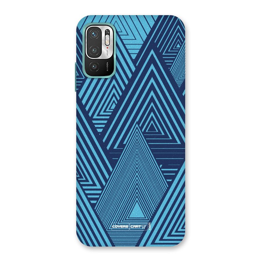 Geometric Blue Print Back Case for Redmi Note 10T 5G
