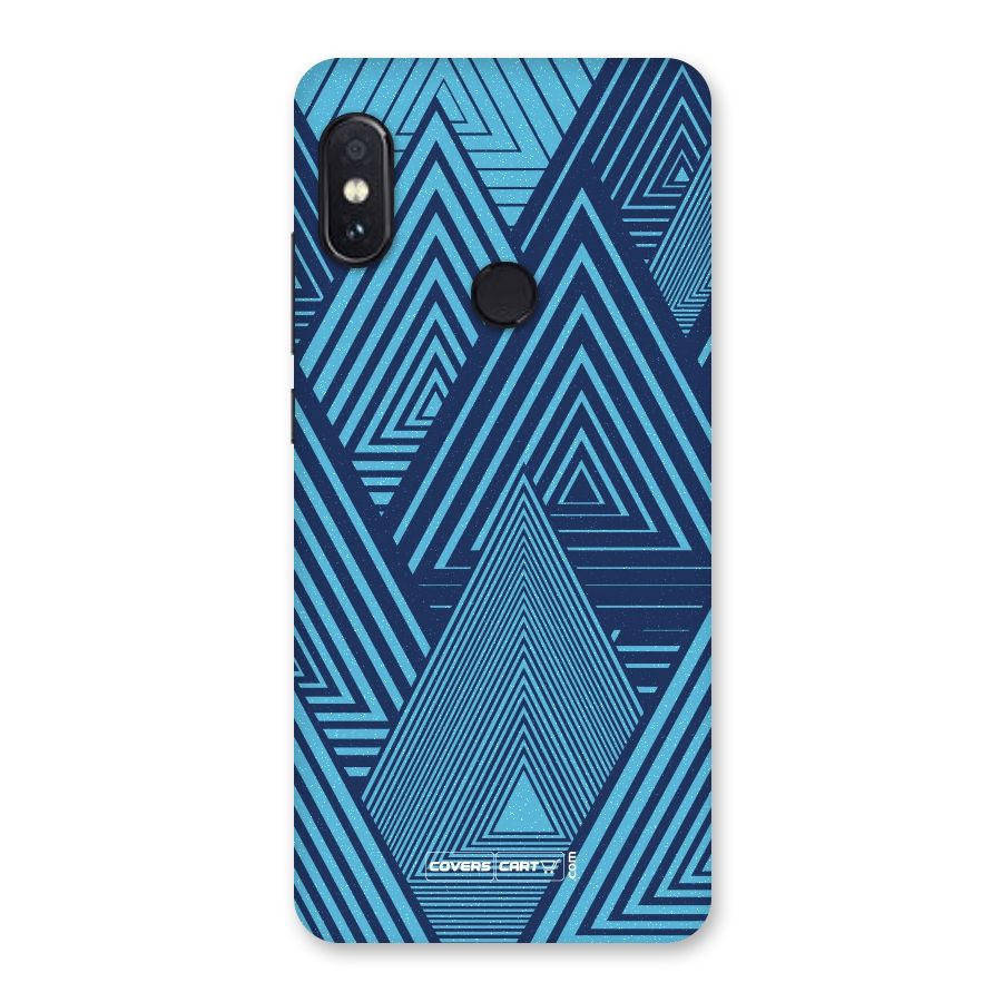 Geometric Blue Print Back Case for Redmi Note 5 Pro