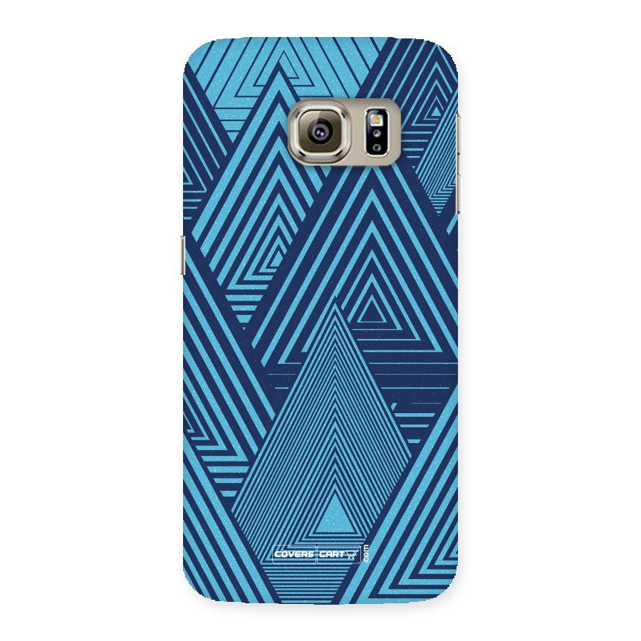 Geometric Blue Print Back Case for Samsung Galaxy S6 Edge Plus