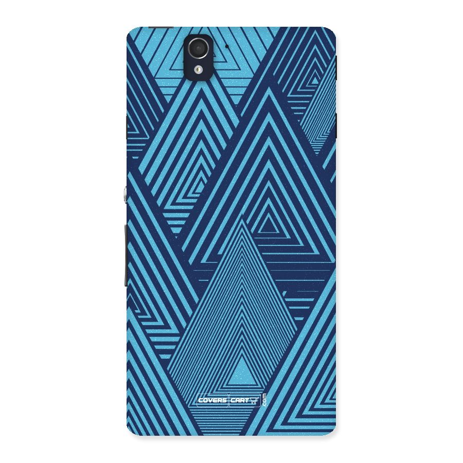 Geometric Blue Print Back Case for Sony Xperia Z
