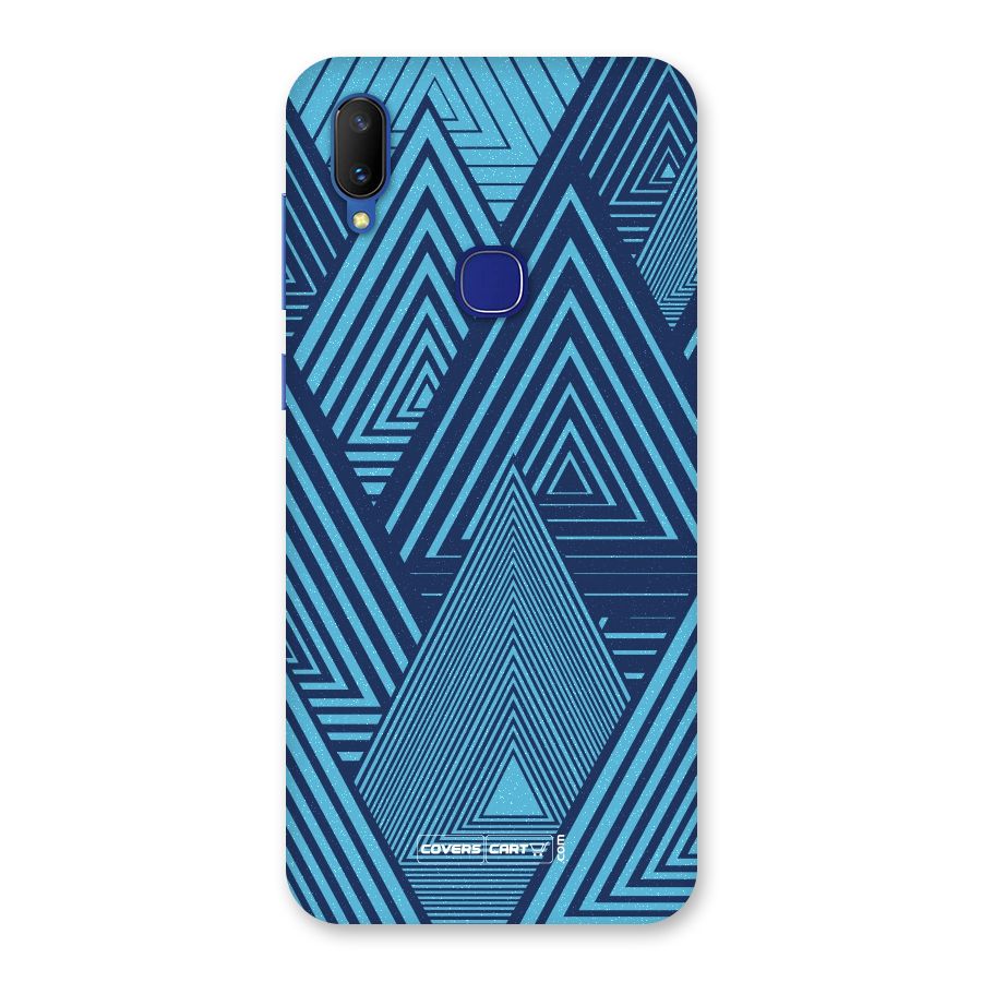 Geometric Blue Print Back Case for Vivo V11