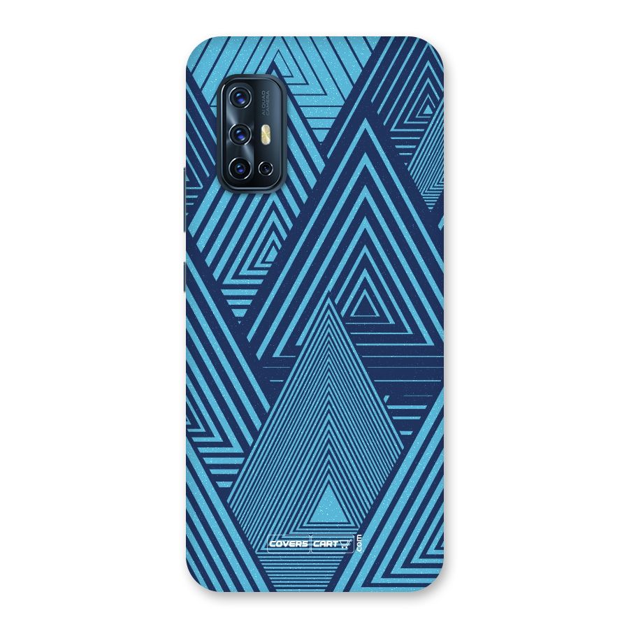 Geometric Blue Print Back Case for Vivo V17