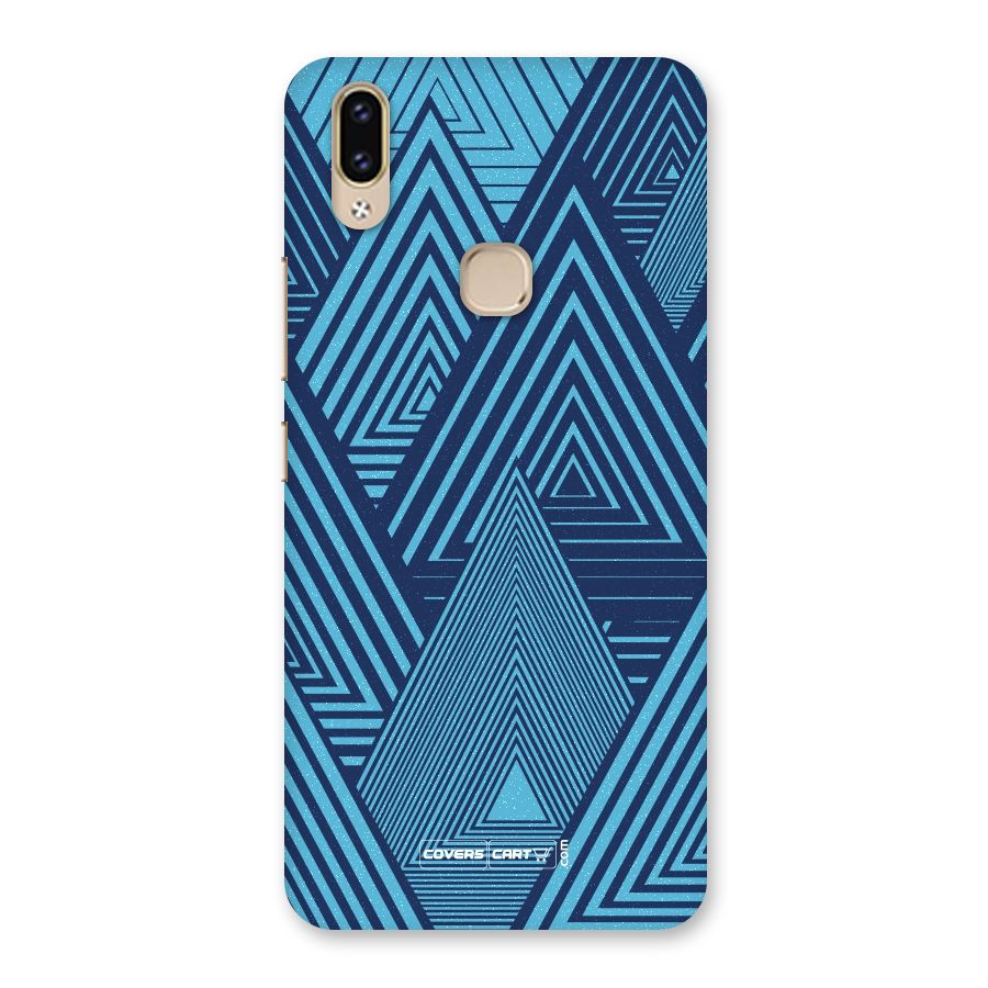 Geometric Blue Print Back Case for Vivo V9 Youth