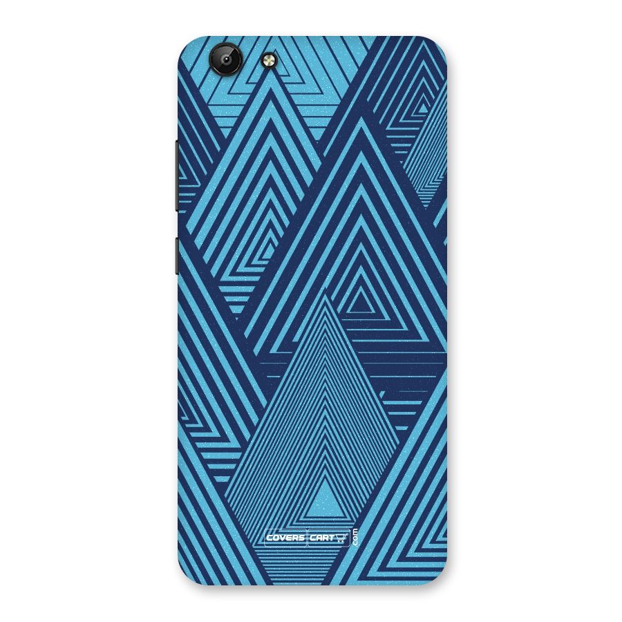 Geometric Blue Print Back Case for Vivo Y69