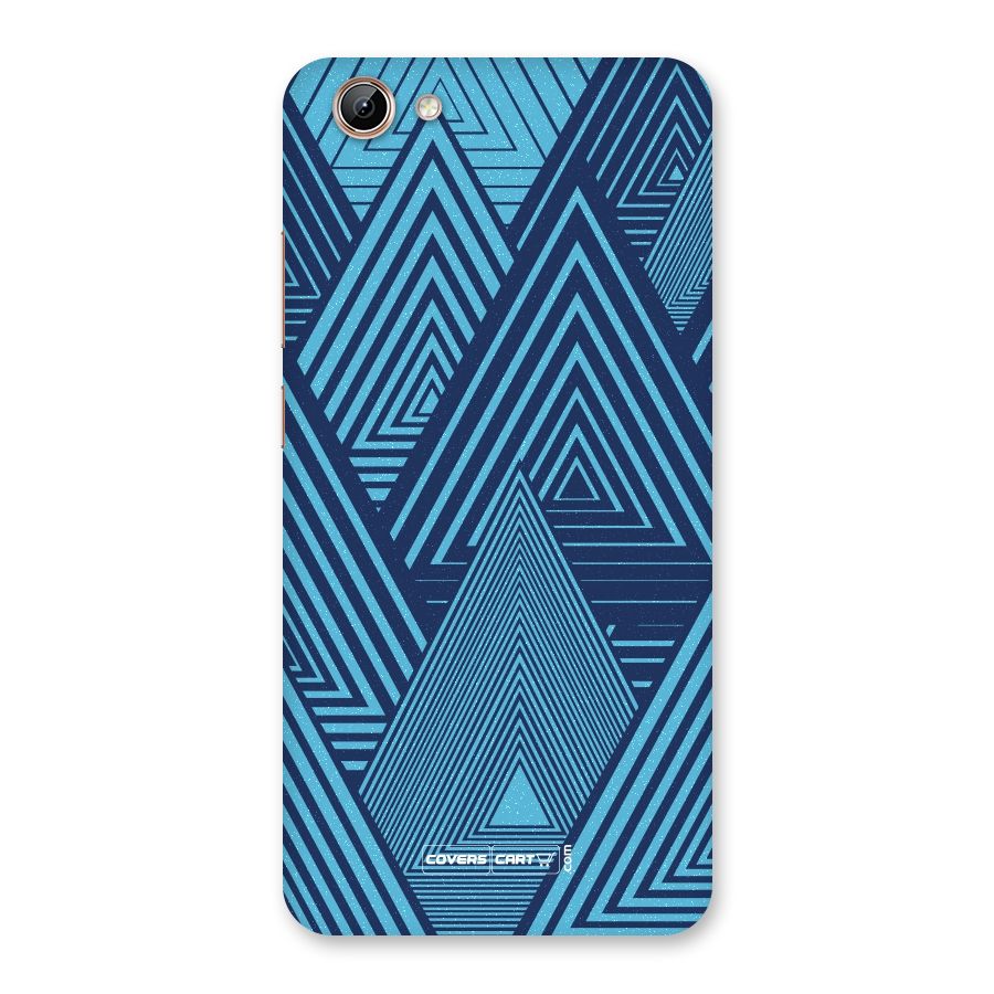 Geometric Blue Print Back Case for Vivo Y71