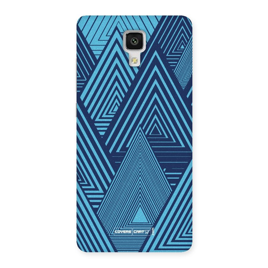 Geometric Blue Print Back Case for Xiaomi Mi 4