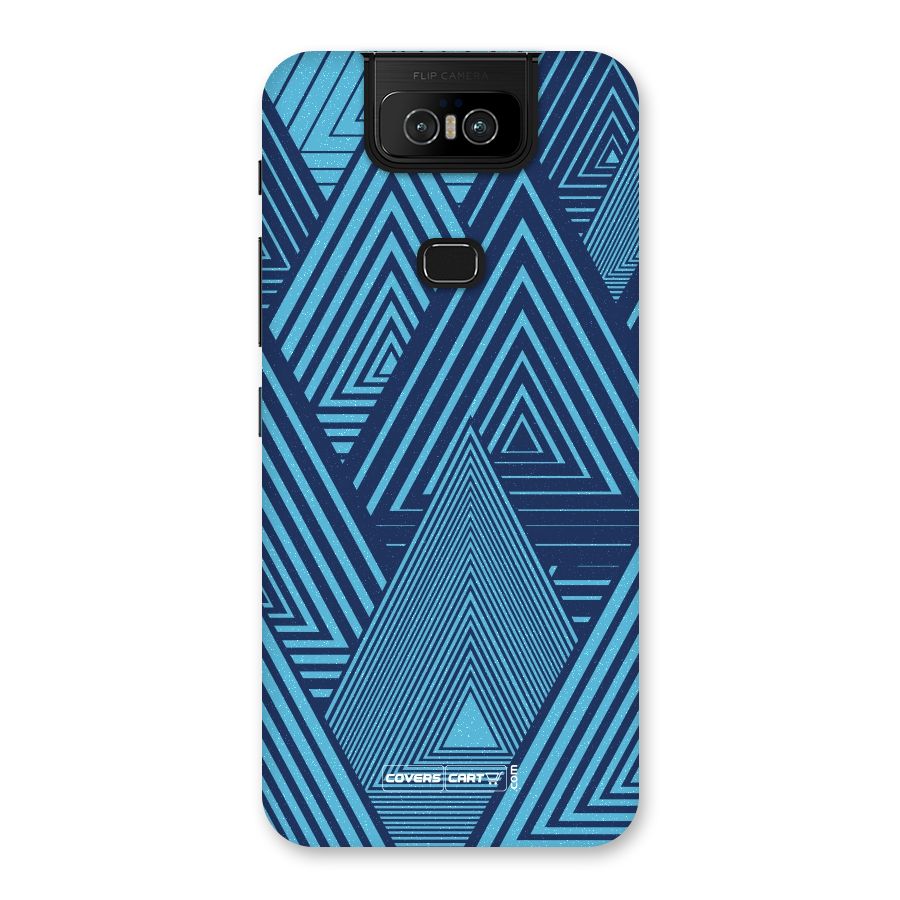 Geometric Blue Print Back Case for Zenfone 6z