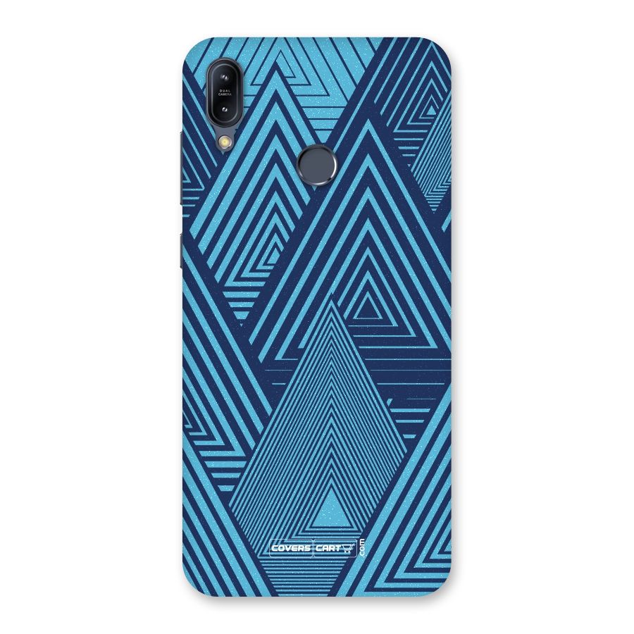 Geometric Blue Print Back Case for Zenfone Max M2