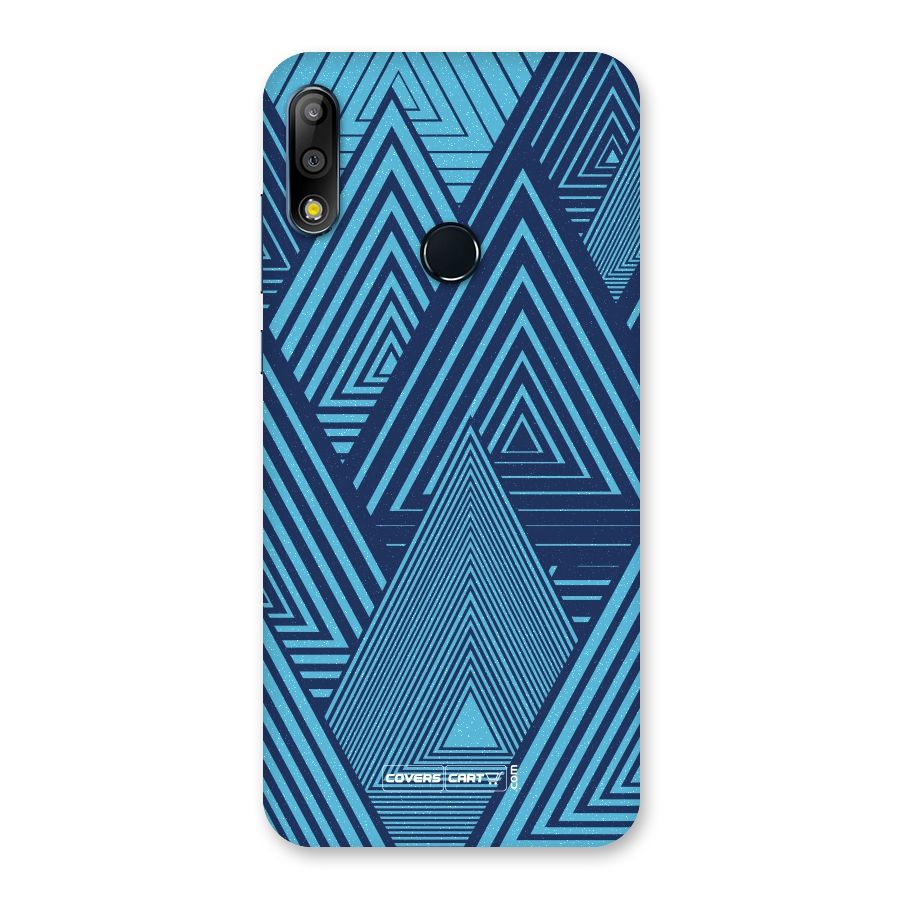 Geometric Blue Print Back Case for Zenfone Max Pro M2