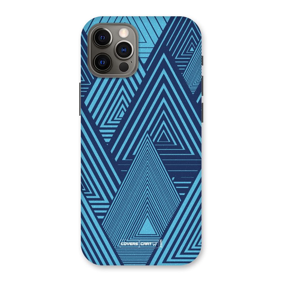 Geometric Blue Print Back Case for iPhone 12 Pro