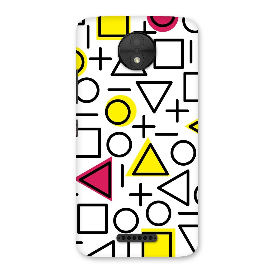 Geometry Pattern Back Case for Moto C