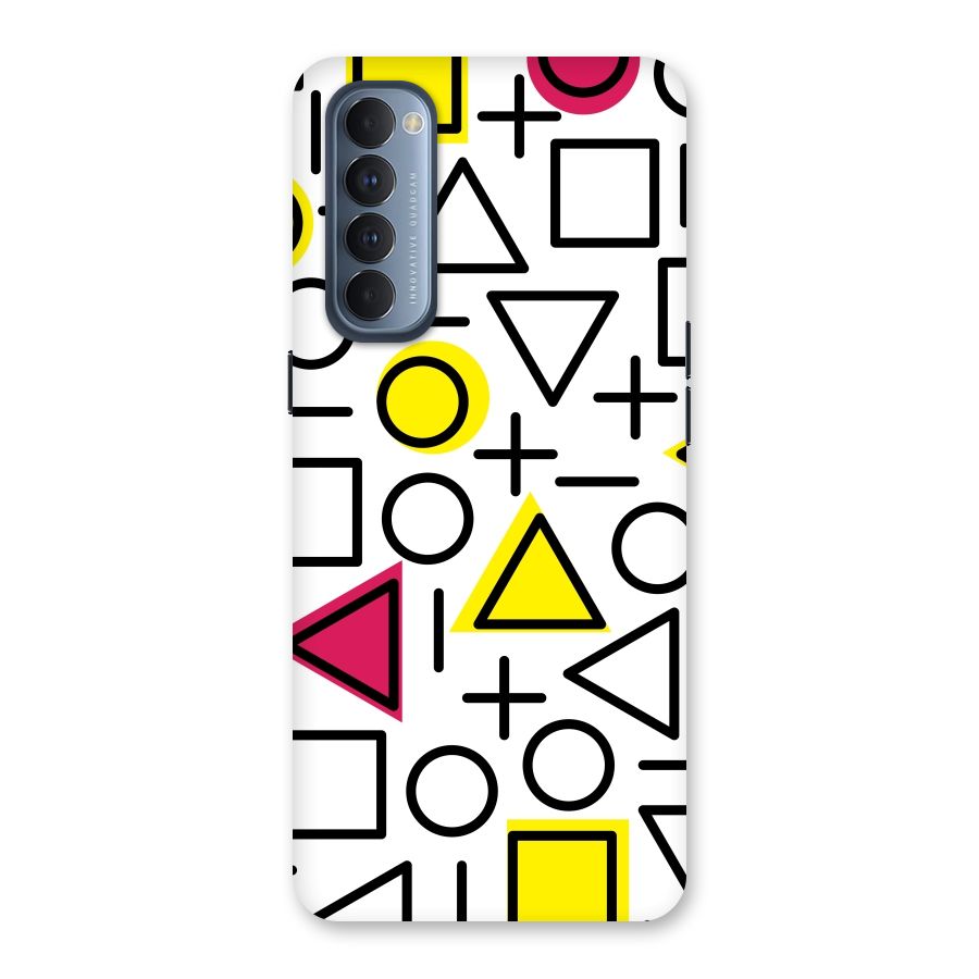 Geometry Pattern Back Case for Reno4 Pro